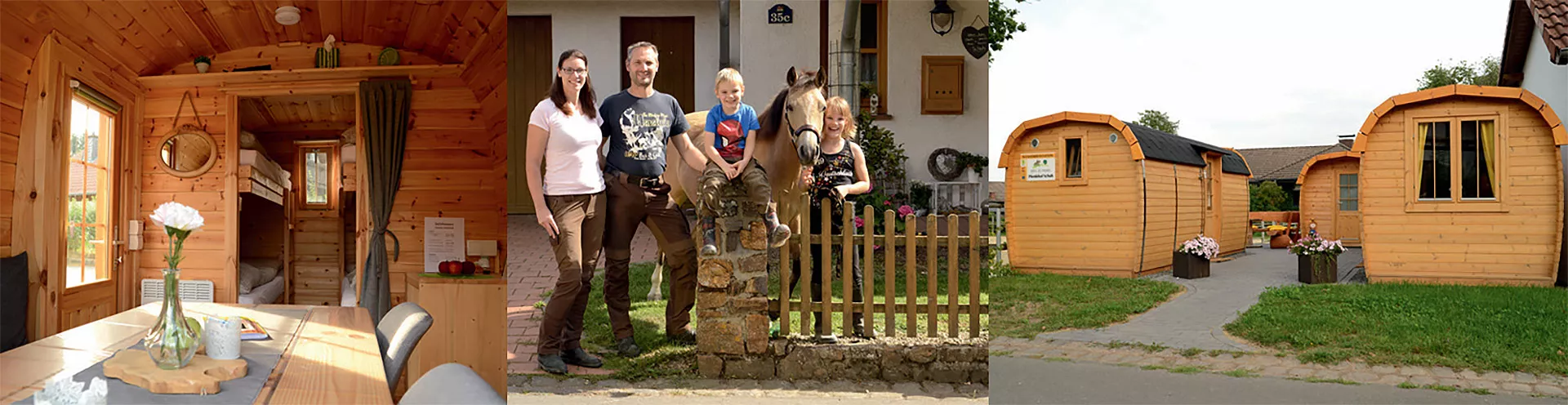 Wanderreitstation 04 Gastgeberfamilie und ausgebaute Schäferhütten