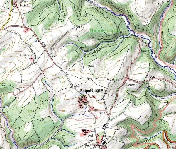 Wanderkarte 1:25.000