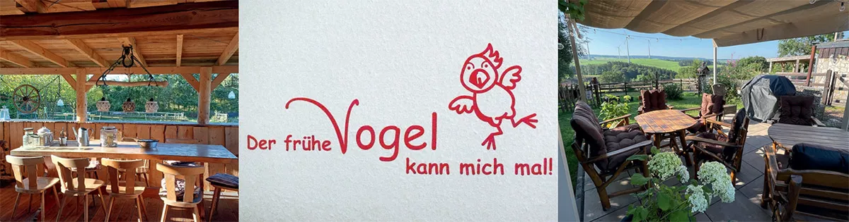 Überdachte Sitzplätze