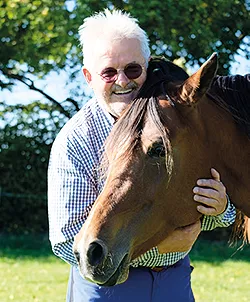 Hans-Jürgen Jansen mit Pferd